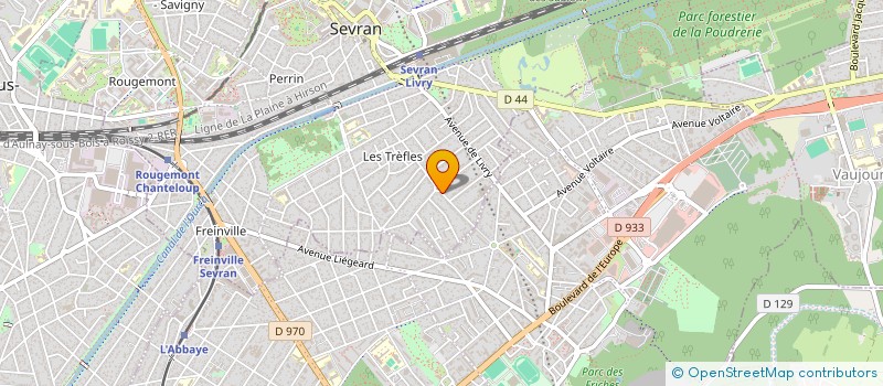 localisation de l'entreprise EVA BC à SEVRAN