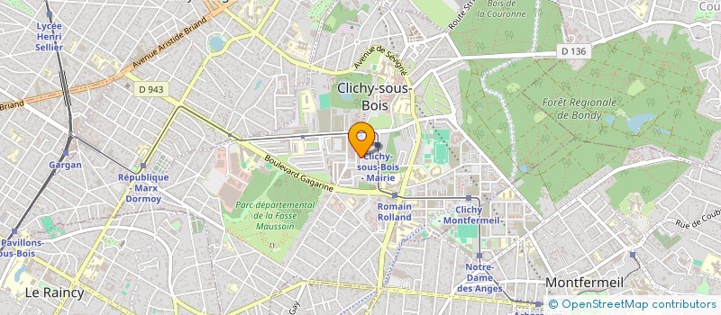 localisation de l'entreprise EVA CONSTRUCTION à CLICHY-SOUS-BOIS