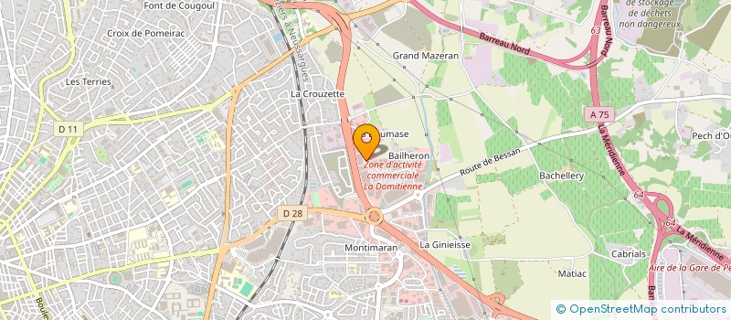 localisation de l'entreprise EVA CYCLES  BEZIERS