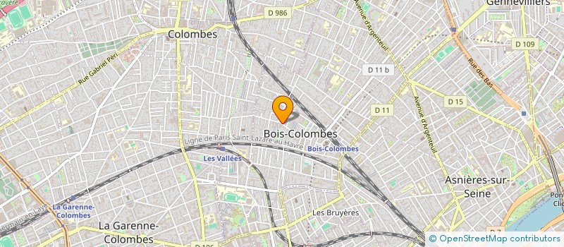 localisation de l'entreprise EVA-DAPH à BOIS-COLOMBES