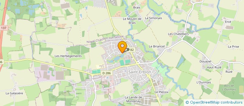 localisation de l'entreprise EVA DE L'ISE  SAINT-ERBLON