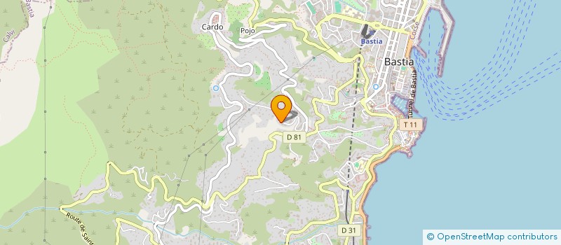 localisation de l'entreprise EVA - ELECTRONIC VIDEO ALARME à BASTIA