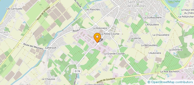 localisation de l'entreprise EVA EXTENS  SAINT-JULIEN-DE-CONCELLES