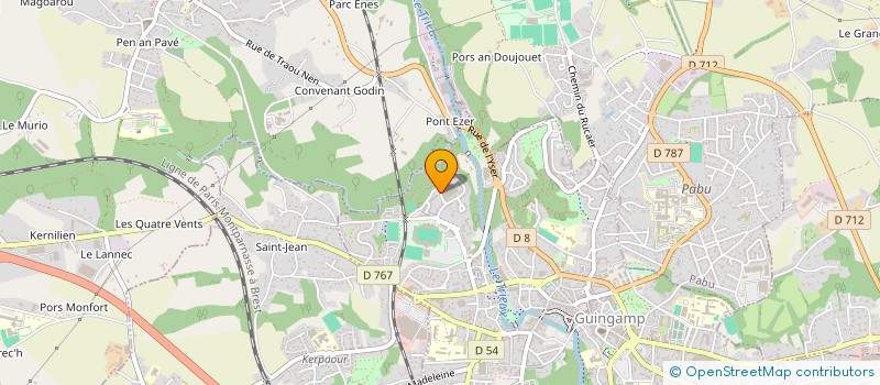 localisation de l'entreprise EVA IMMO PLUS  GUINGAMP