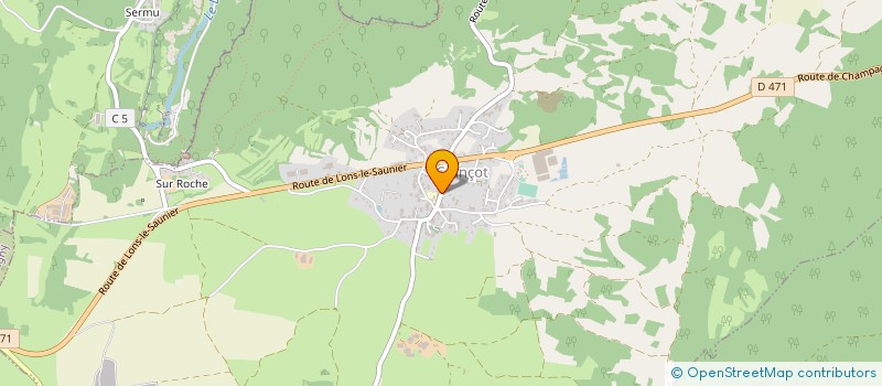 localisation de l'entreprise EVA JURA  HAUTEROCHE