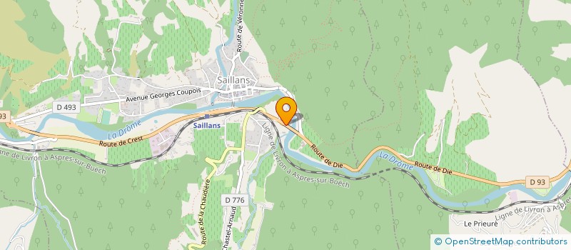 localisation de l'entreprise EVA LOCATION  SAILLANS