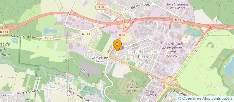 localisation de l'entreprise EVA MAX  ELANCOURT