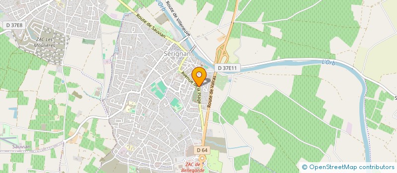 localisation de l'entreprise EVA MONTOYA  SERIGNAN