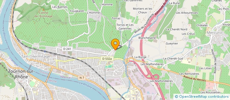 localisation de l'entreprise EVA-PAUL  TAIN-L'HERMITAGE