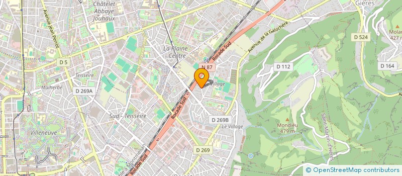 localisation de l'entreprise EVA PIZZA  SAINT-MARTIN-D'HERES