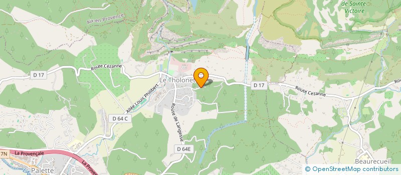 localisation de l'entreprise EVA RE 1  LE THOLONET