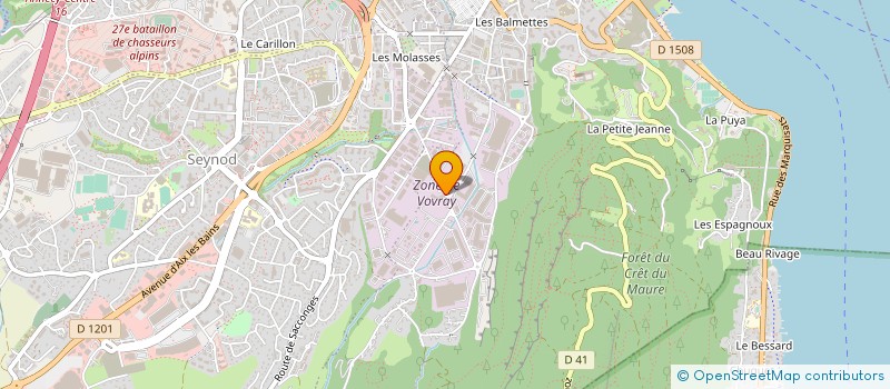 localisation de l'entreprise EVA SEIM POMPES GROUPE à ANNECY