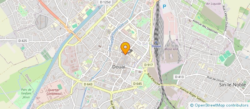localisation de l'entreprise EVA SHOP à DOUAI