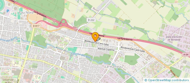 localisation de l'entreprise EVA SJL à PAU