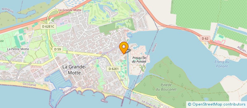 localisation de l'entreprise EVA SPA CENTER  LA GRANDE-MOTTE