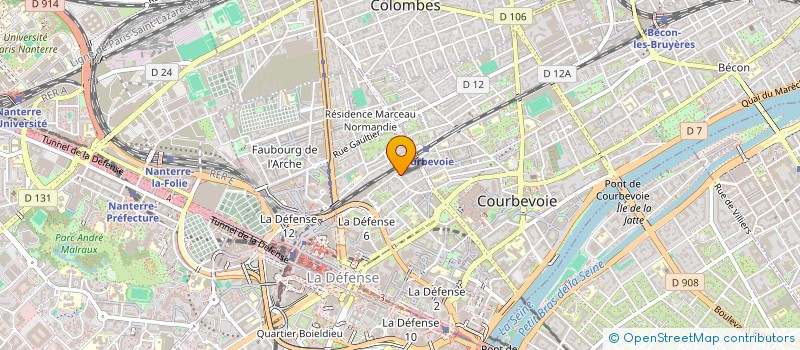 localisation de l'entreprise EVA STYLE à COURBEVOIE