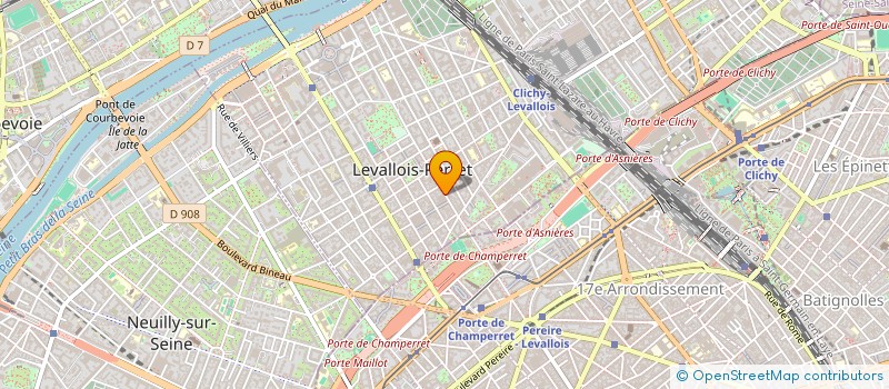 localisation de l'entreprise EVA VICTORIA à LEVALLOIS PERRET