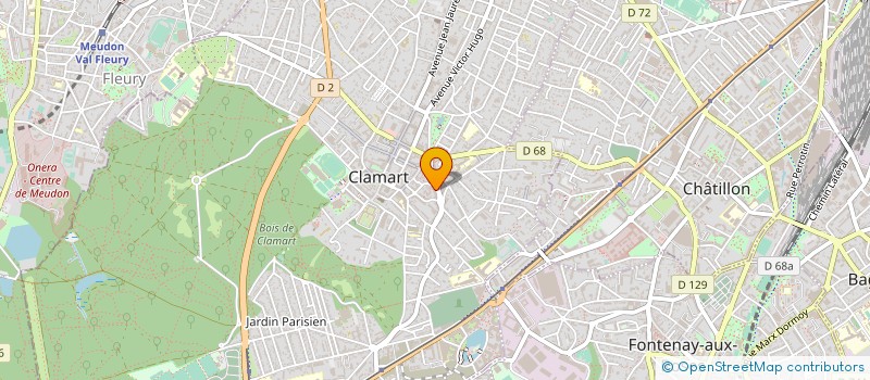 localisation de l'entreprise EVA VIVA à CLAMART