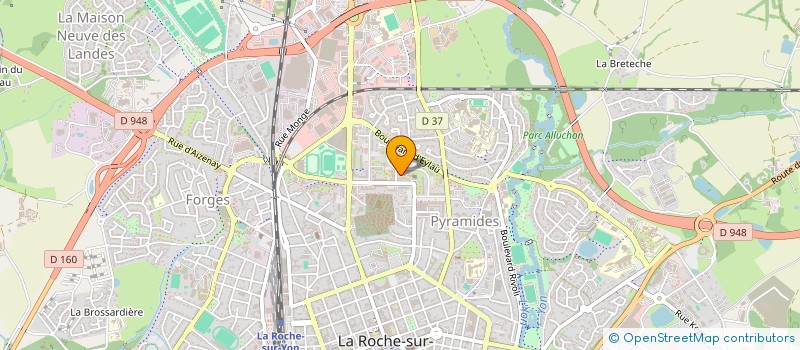 localisation de l'entreprise EVA WEB COM à LA ROCHE-SUR-YON