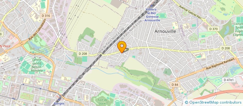 localisation de l'entreprise EVAB ASSURANCE  ARNOUVILLE