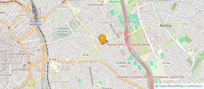 localisation de l'entreprise EVACO - SASU à TOULOUSE