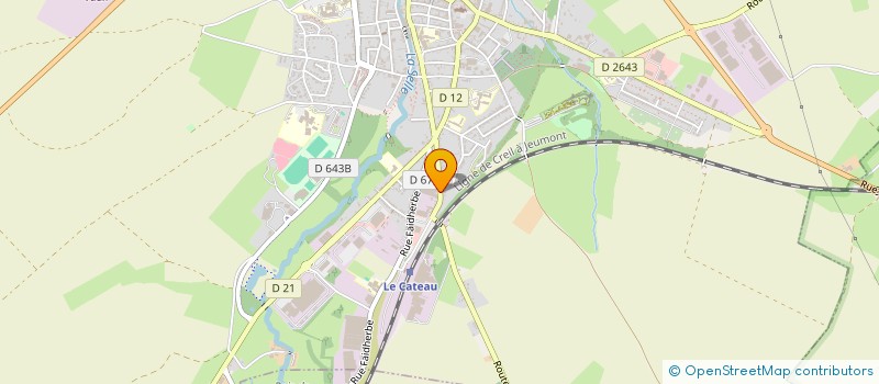 localisation de l'entreprise EVACROS  LE CATEAU-CAMBRESIS