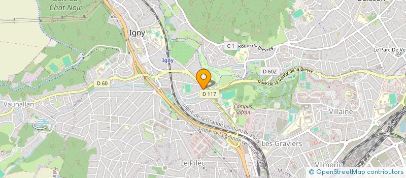 localisation de l'entreprise EVAD' A DOMICILE  IGNY