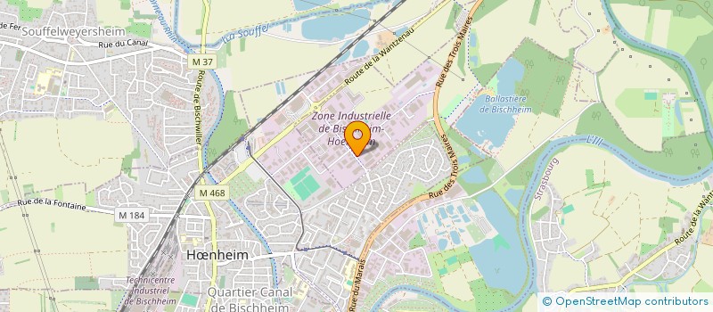 localisation de l'entreprise EVAD'SPORTS  BISCHHEIM