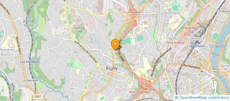 localisation de l'entreprise EVADA  ECULLY