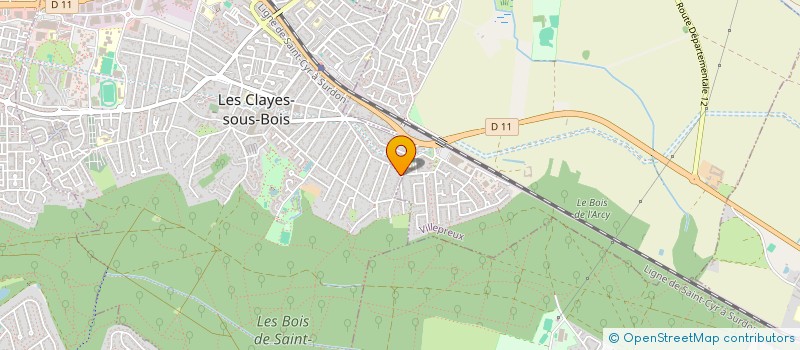 localisation de l'entreprise EVADA à LES CLAYES-SOUS-BOIS