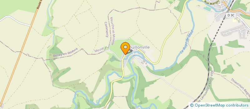 localisation de l'entreprise EVADIES  BOUILLONVILLE