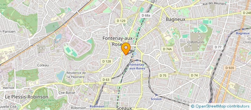 localisation de l'entreprise EVADIM à FONTENAY-AUX-ROSES