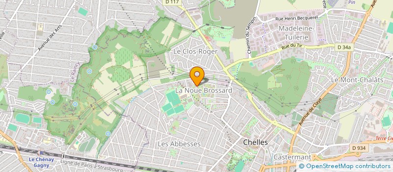 localisation de l'entreprise EVADOR à CHELLES