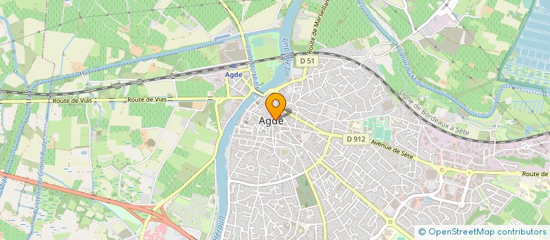 localisation de l'entreprise EVADORA à AGDE