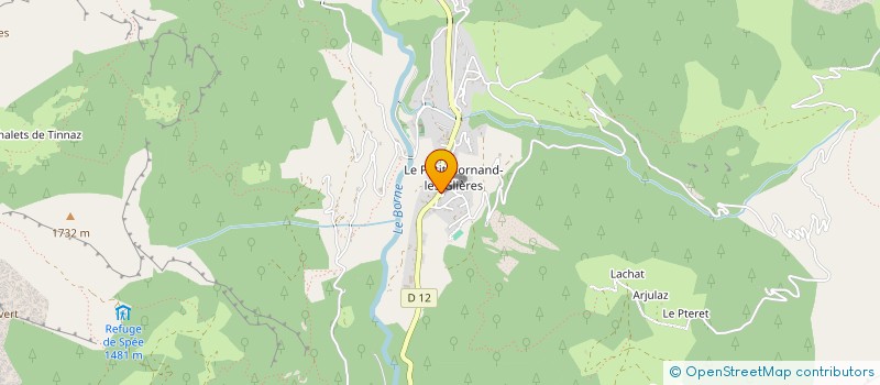 localisation de l'entreprise EVAGAN74  GLIERES-VAL-DE-BORNE