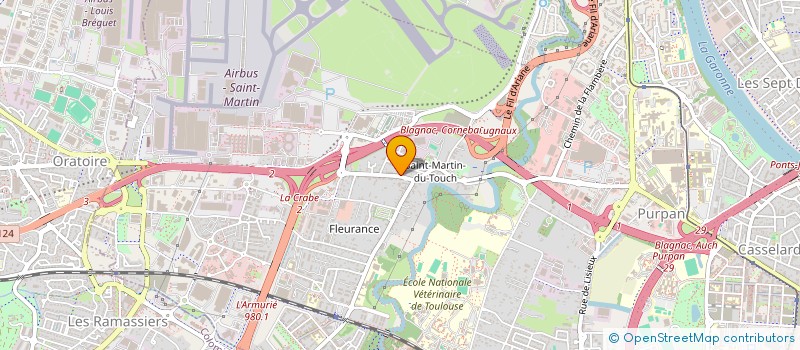 localisation de l'entreprise EVAGEL à TOULOUSE