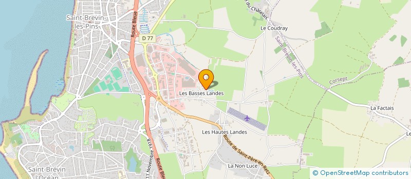 localisation de l'entreprise EVAIN à SAINT-BREVIN-LES-PINS