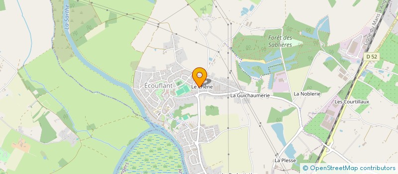 localisation de l'entreprise EVAIN 49  ECOUFLANT