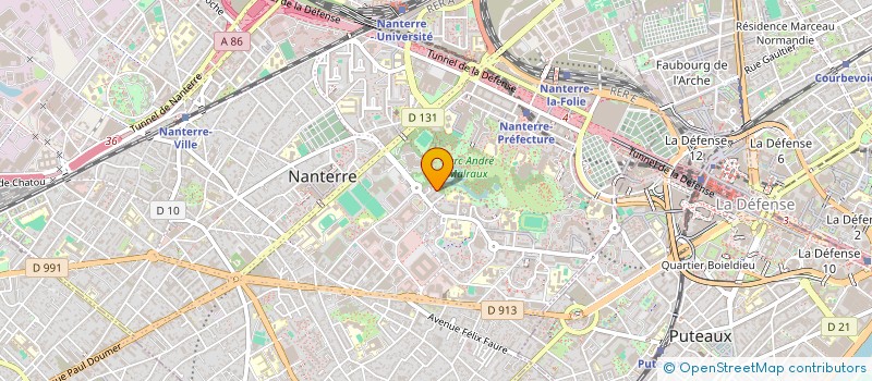 localisation de l'entreprise EVAIN'S CONSULTING à NANTERRE