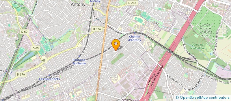 localisation de l'entreprise EVAINES à ANTONY
