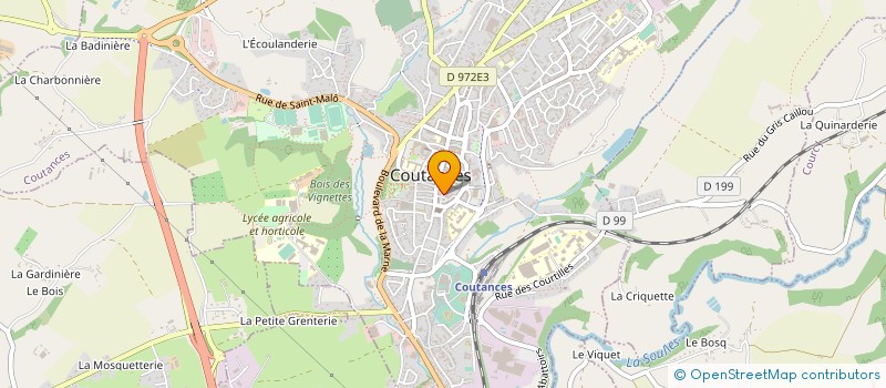 localisation de l'entreprise EVAL 50 à COUTANCES