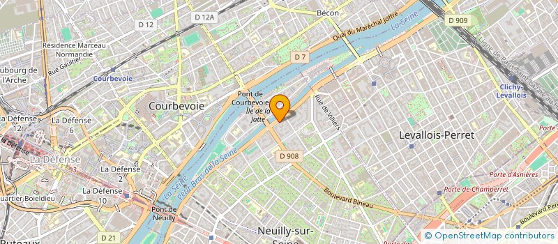 localisation de l'entreprise EVAL à NEUILLY-SUR-SEINE