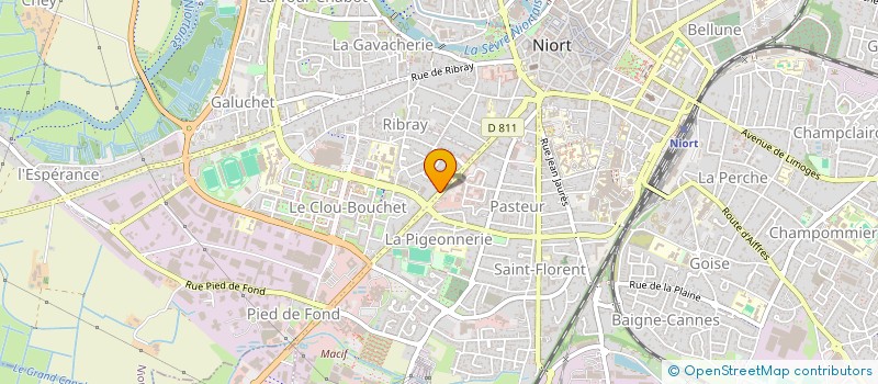localisation de l'entreprise EVAL à NIORT