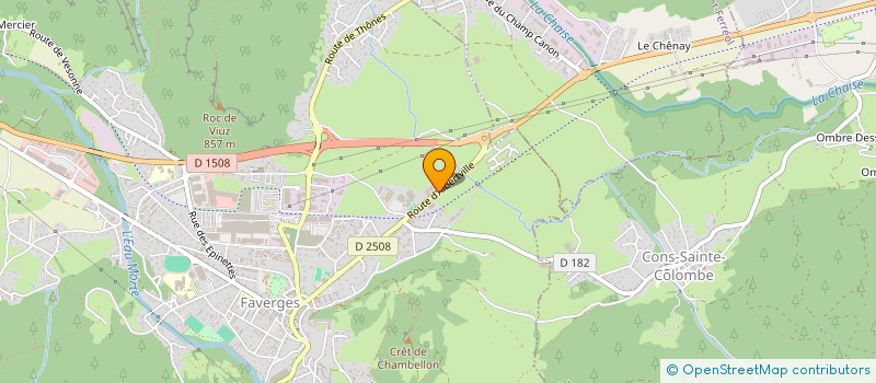 localisation de l'entreprise EVAL  FAVERGES-SEYTHENEX