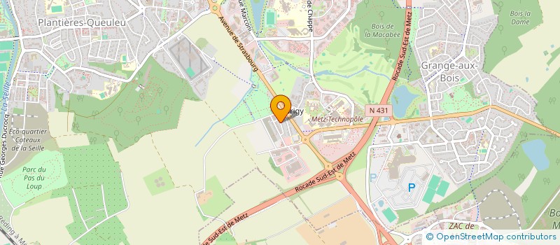 localisation de l'entreprise EVAL  METZ