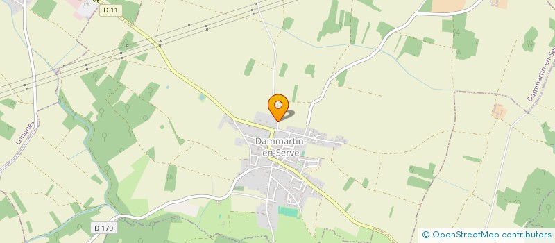 localisation de l'entreprise EVAL BATISSE  DAMMARTIN-EN-SERVE