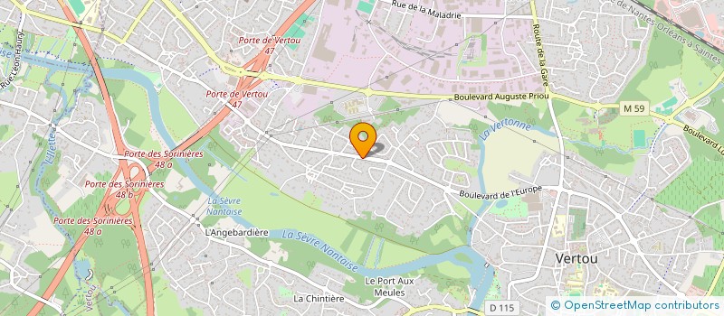 localisation de l'entreprise EVAL'IMMO NANTES à VERTOU