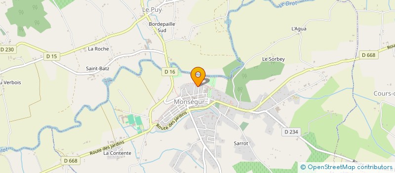 localisation de l'entreprise EVAL'INNOV  MONSEGUR