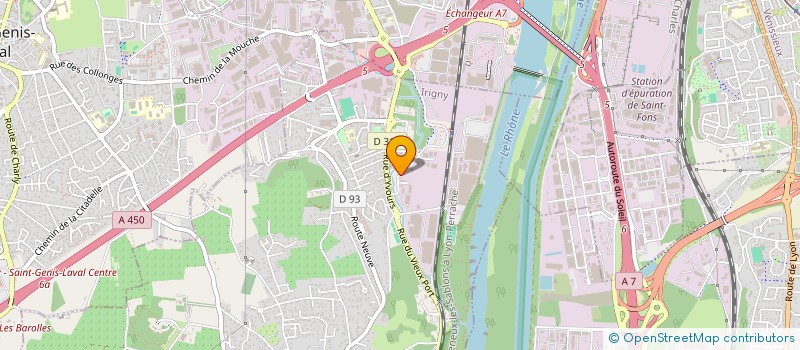 localisation de l'entreprise EVALAU  IRIGNY