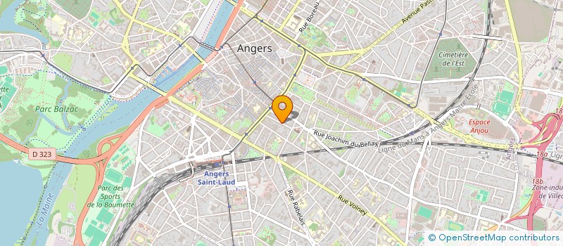 localisation de l'entreprise EVALDIMMO à ANGERS